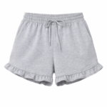 FL Soft Lounge Ruffle Shorts Grey