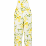 FL Floral Denim Overall Baggy Fit