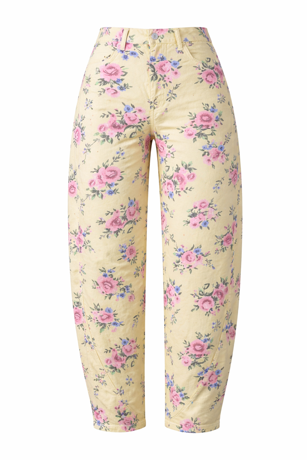 A6EC7ABF-5483-413C-9BEC-439537FB39A6 2 Floral Barrel Denim Pants - Image 1