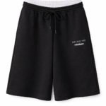 FL Double Waist Cotton Bermuda – Black