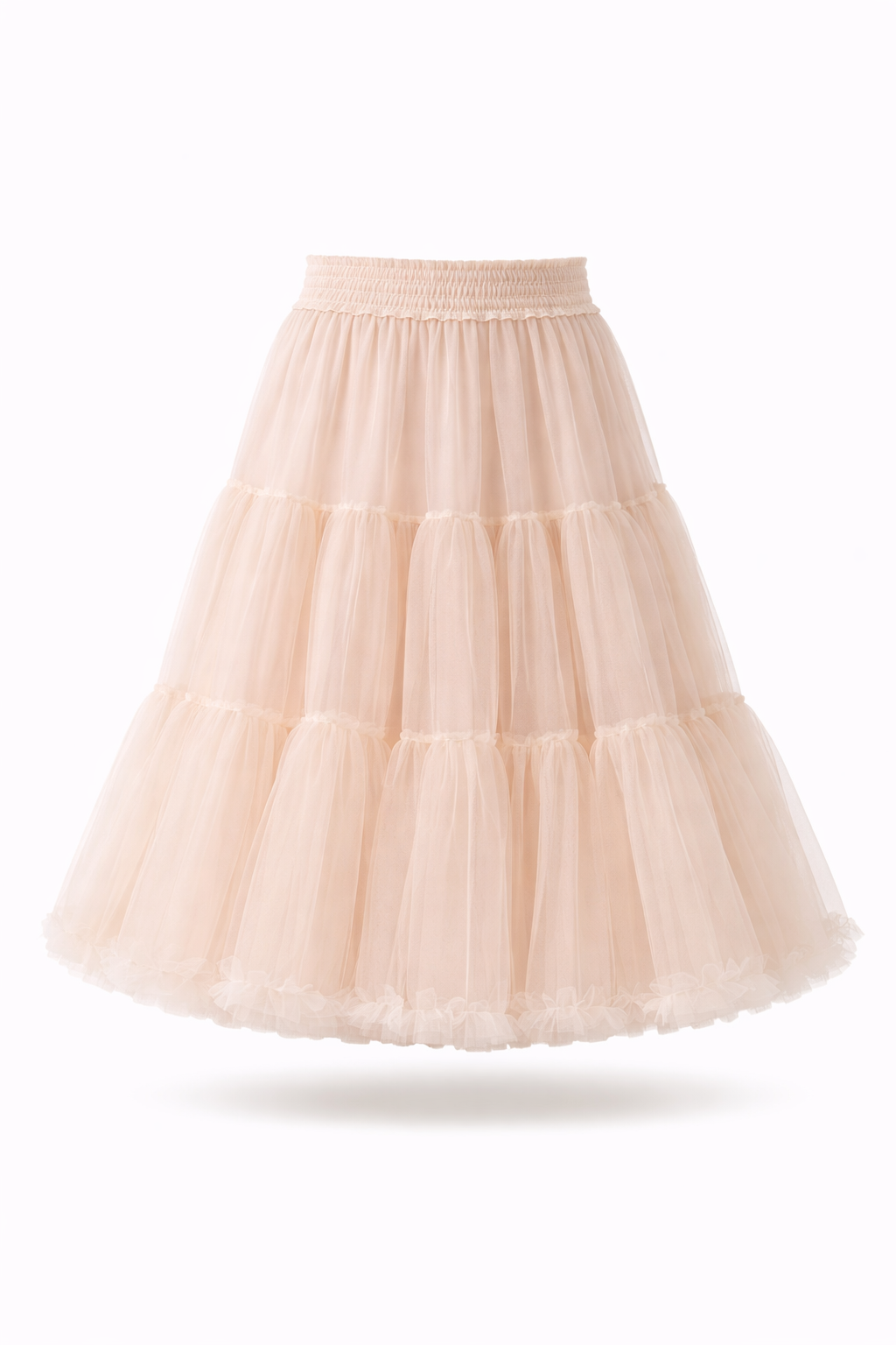 C4D7DC4D-27FF-4312-9C5C-D0A26BBC0362 Fair Nude Midi Tutu Skirt - Image 1