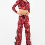 FL Bandana Babe Velvet Crop Set