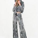 FL Dark Power Snake Skin Velvet Set