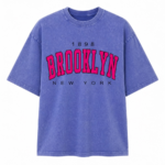 FL Vintage Brooklyn Washed T-shirt Electric Blue