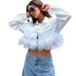 Rainbow Angel Denim Jacket