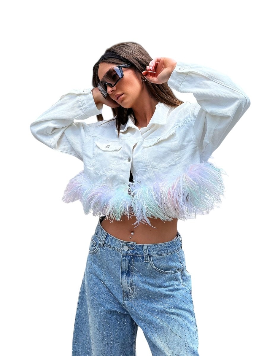 IMG_6065-Photoroom Rainbow Angel Denim Jacket - Image 1