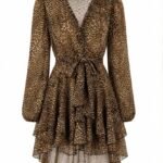 Leopard Boho Ruffle Dress – Wild Elegance