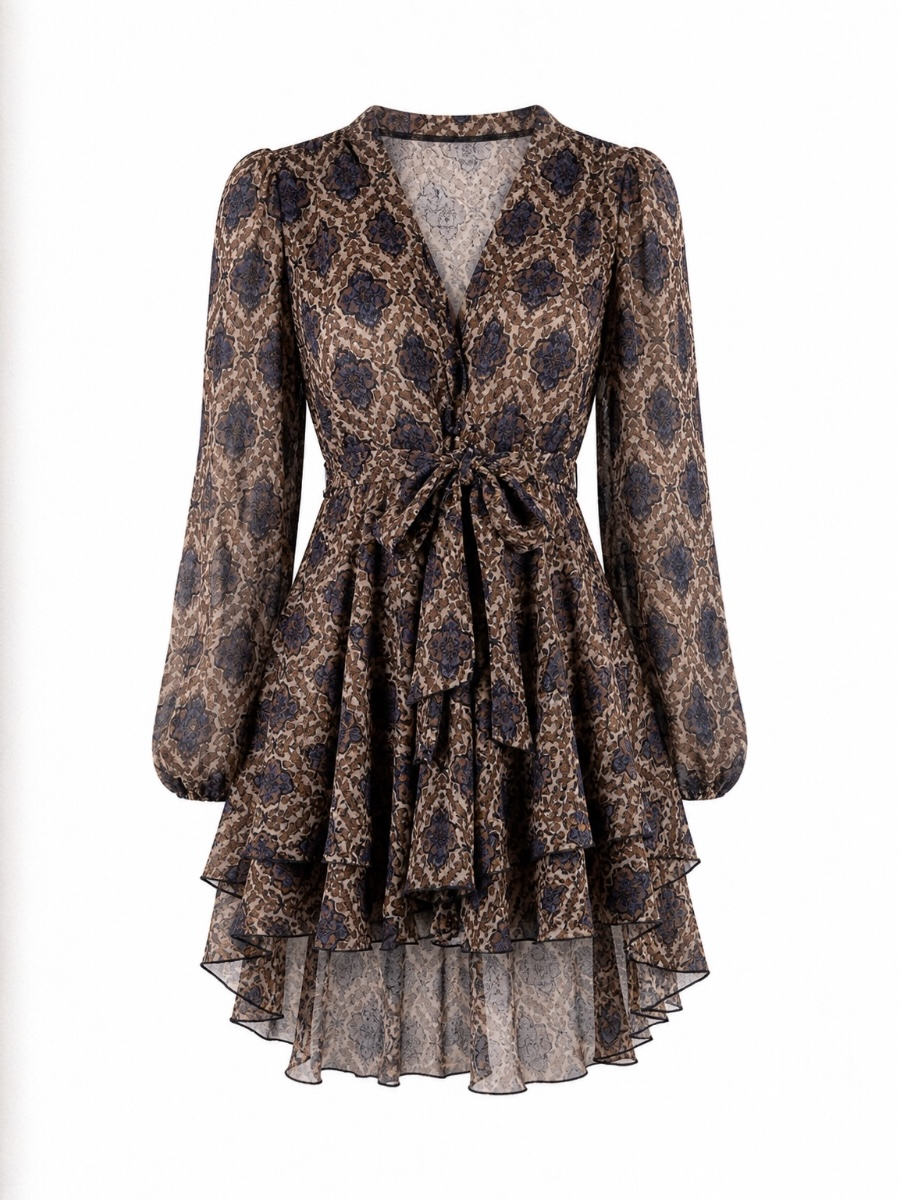 Photoroom_20260507_113858 Midnight Floral Chiffon Dress - Image 1