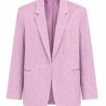 Crystal Oversized Blazer – Pink Lilac