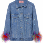 Rainbow Crystal Denim Jacket