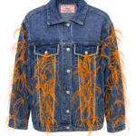Sunset Feather Denim Jacket