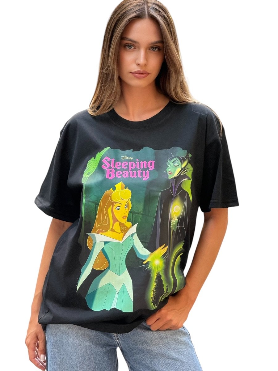 IMG_4355-Photoroom Sleeping Beauty Oversized T-Shirt – Black - Image 1