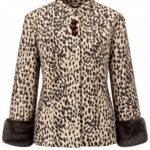Savannah Leopard Fur-Trim Jacket