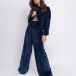 Victoria Signature Velvet Set – Midnight Navy